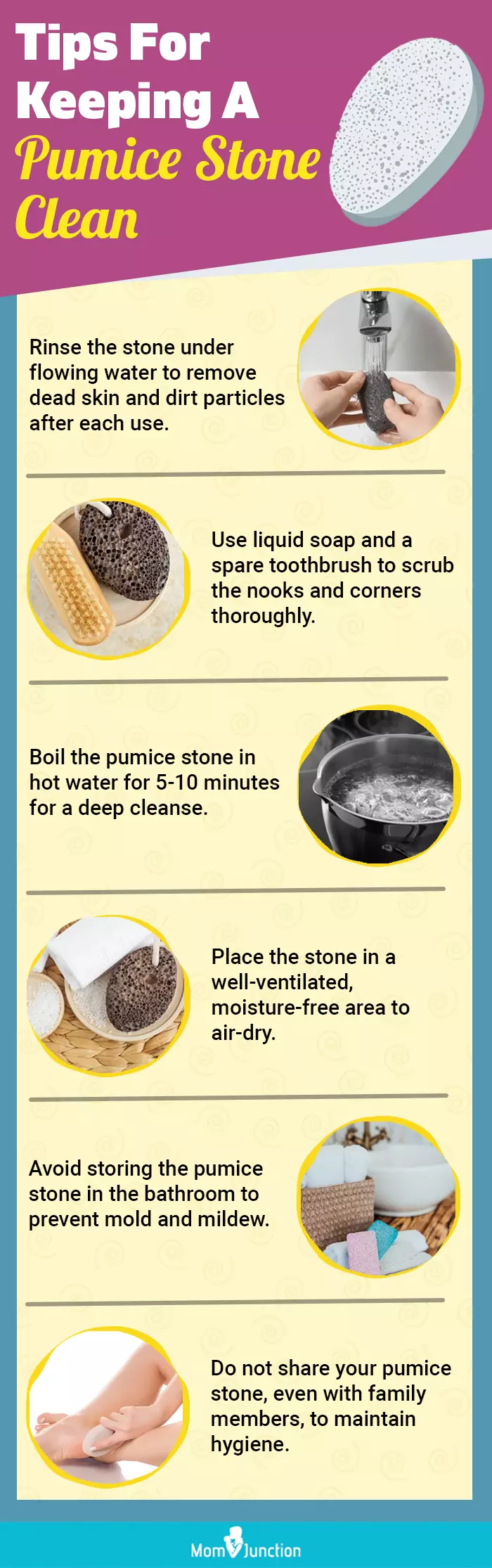  Tips For Keeping A Pumice Stone Clean. (infographic)