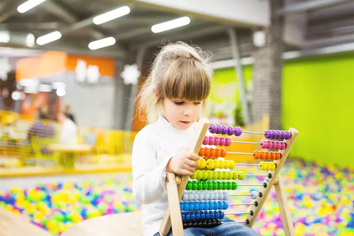 Use an abacus to teach matching