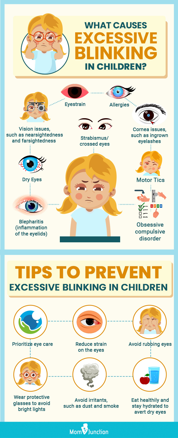causes of excessive blinking in children (Infographic)