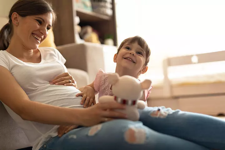 When can child movements be felt by others