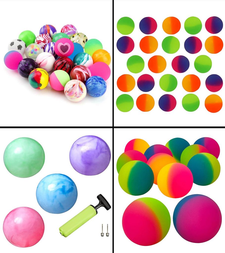 2/10Pcs Clear bouncy balls fruit mini rubber bouncing ball for children  2Y 
