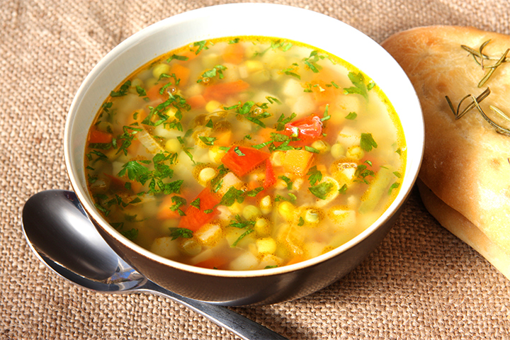 Vegetable soup cooking activity for kids