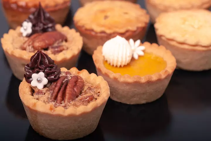 Mini pumpkin pies cooking activity for kids