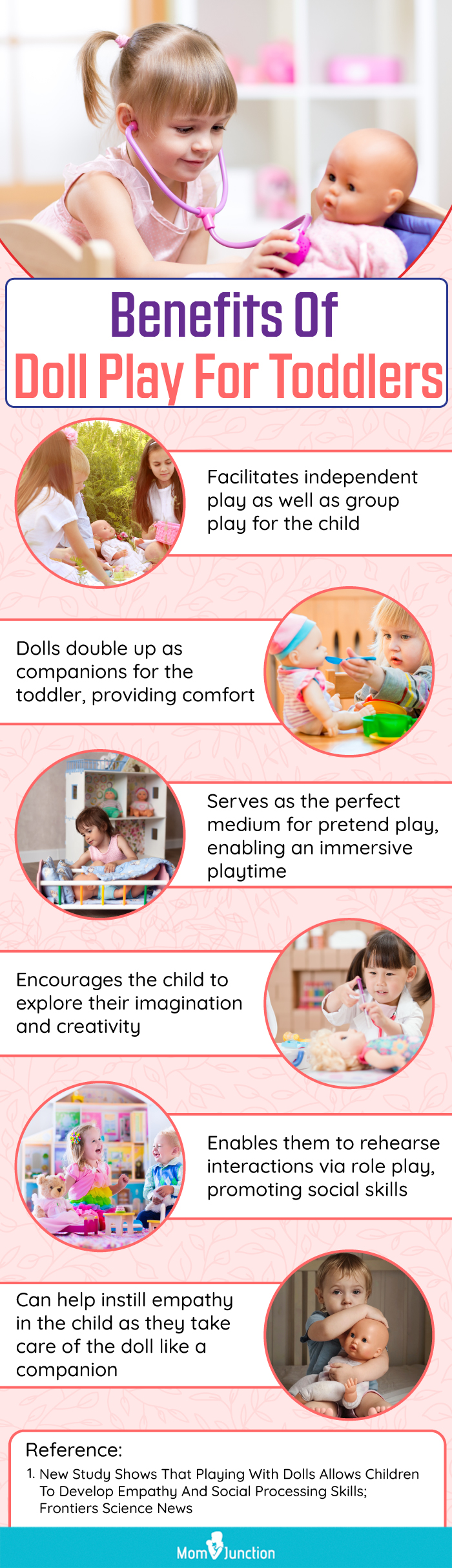 Benefits Of Doll Play For Toddlers (infographic)
