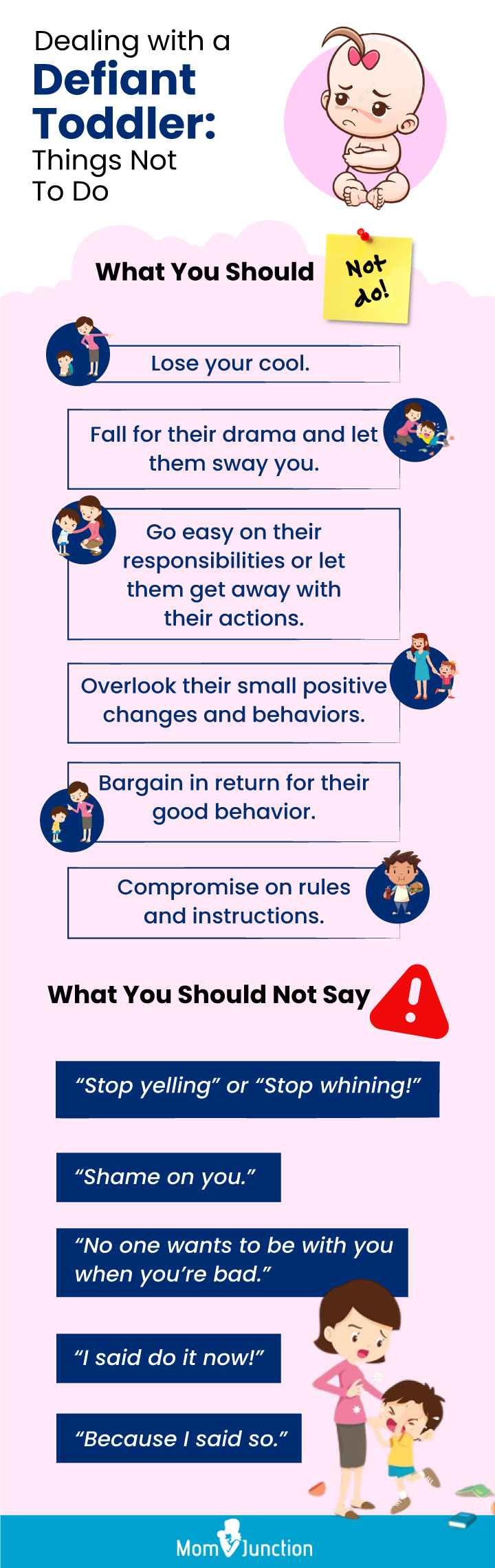 dealing with a defiant toddler [infographic]