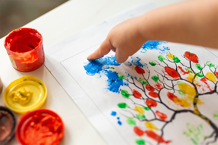 Paint without a brush activity to boost kids' imagination