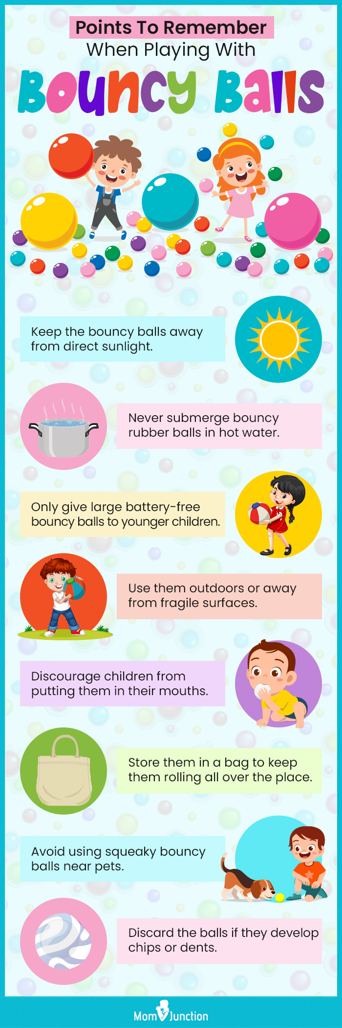 Points To Remember When Playing With Bouncy Balls (infographic)