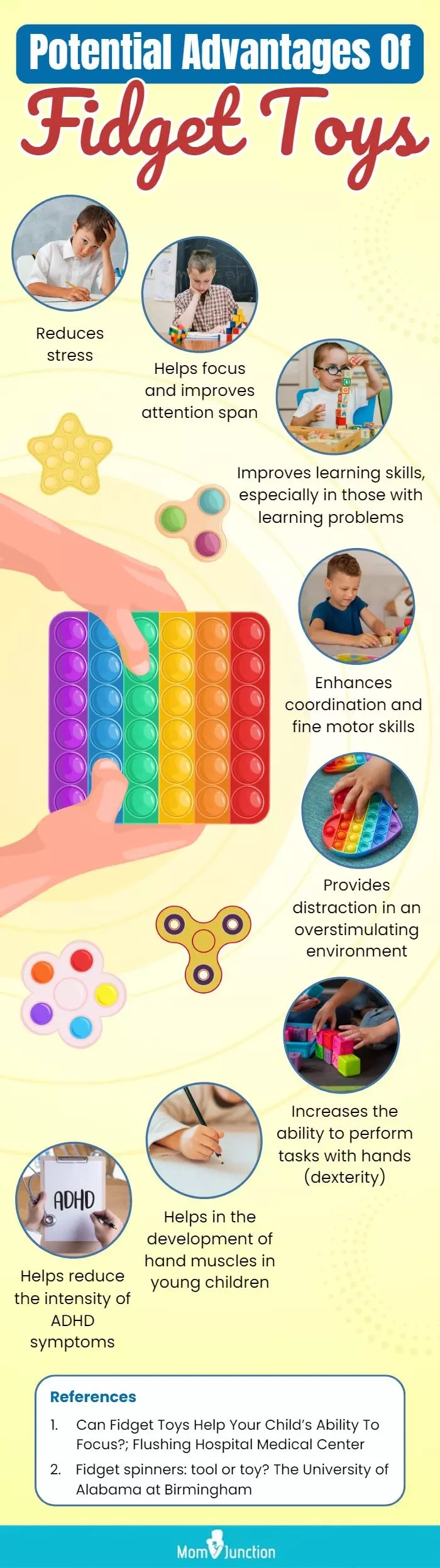 Potential Advantages Of Fidget Toys(infographic)