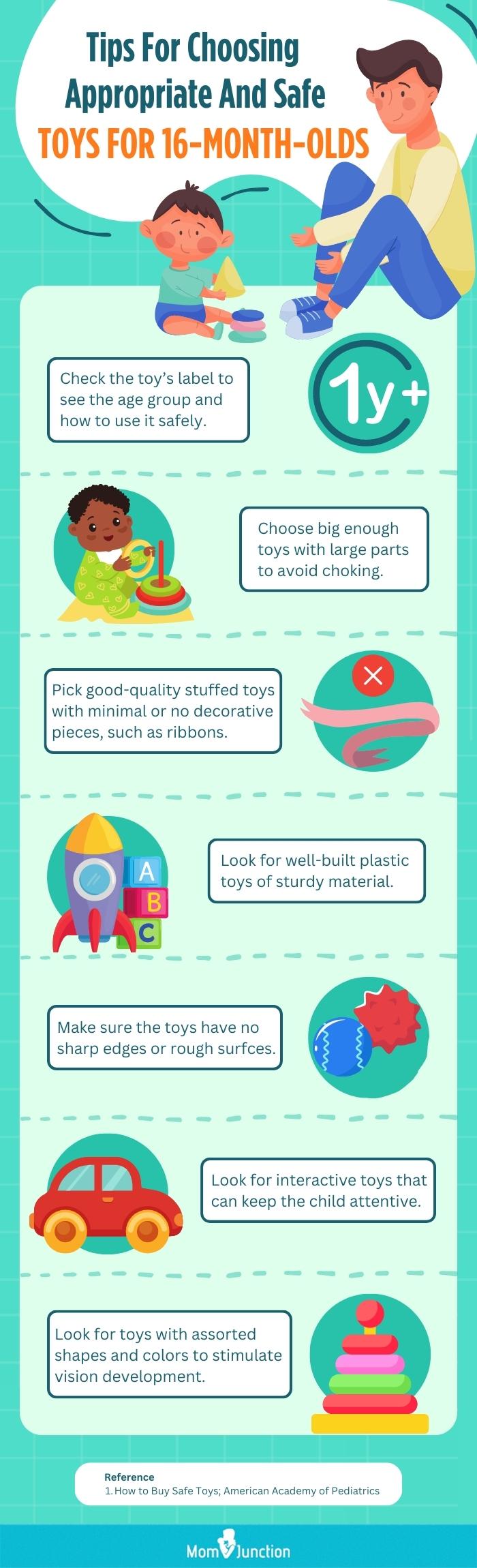 Tips For Choosing Appropriate And Safe Toys For 16-Month-Olds (infographic)