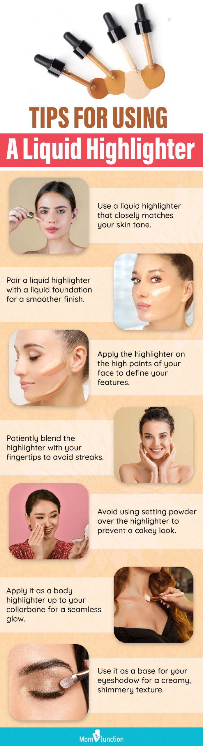 Tips For Using A Liquid Highlighter(infographic)