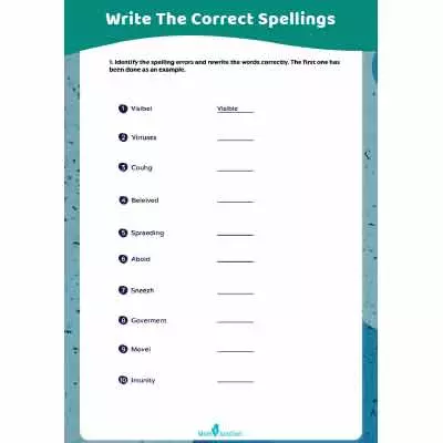 Write The Correct Spelling From The Options
