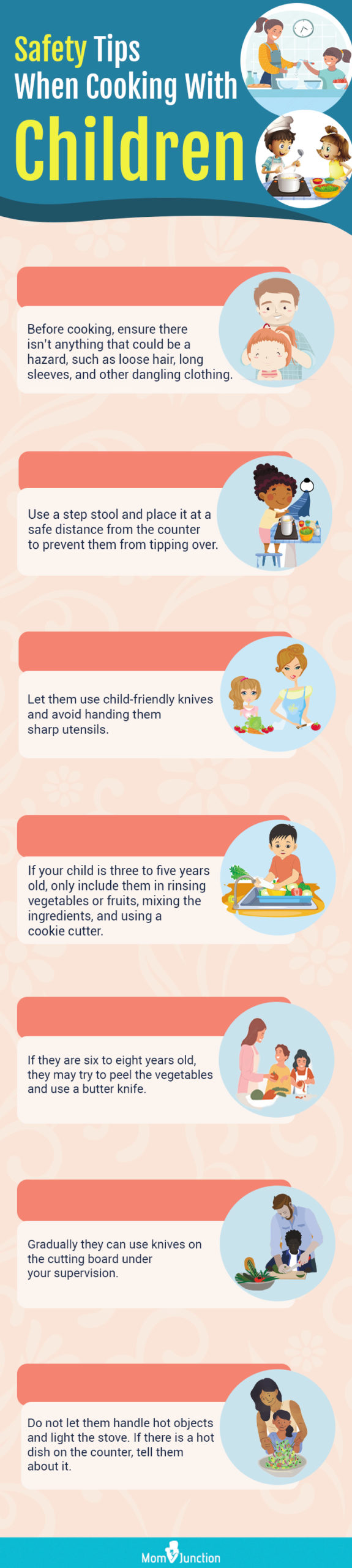safety tips when cooking with children [infographic]