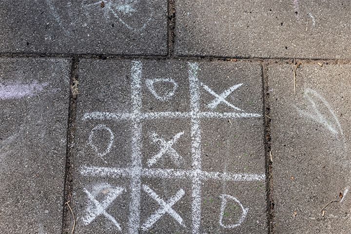 Sidewalk games, social distancing games for kids