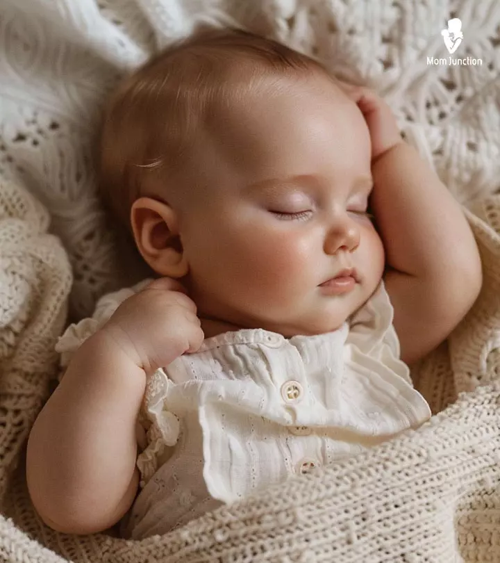 A cute sleeping baby