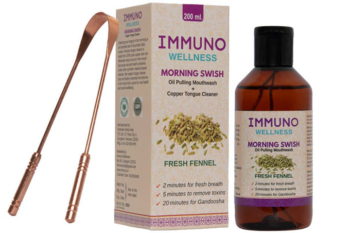 Immuno Wellness Morning Swish Oil Pulling Mouthwash