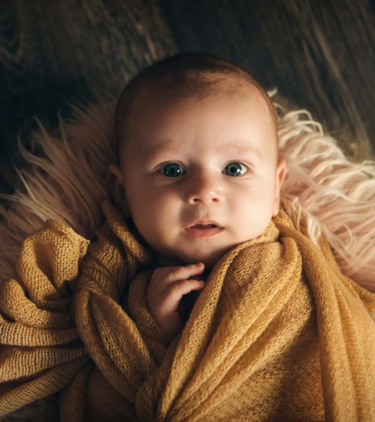 A baby with beautiful eyes