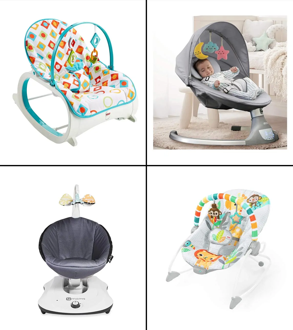 Use these compact, snug, and safe rockers to soothe your baby in no time.