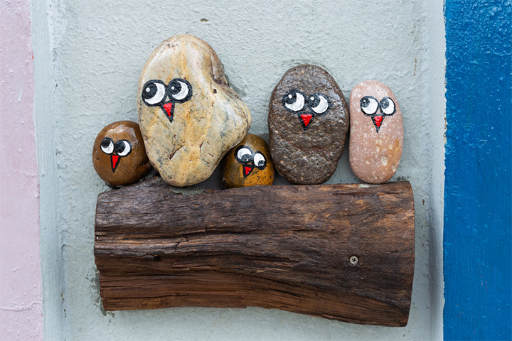 Owl designs and rock painting ideas for kids