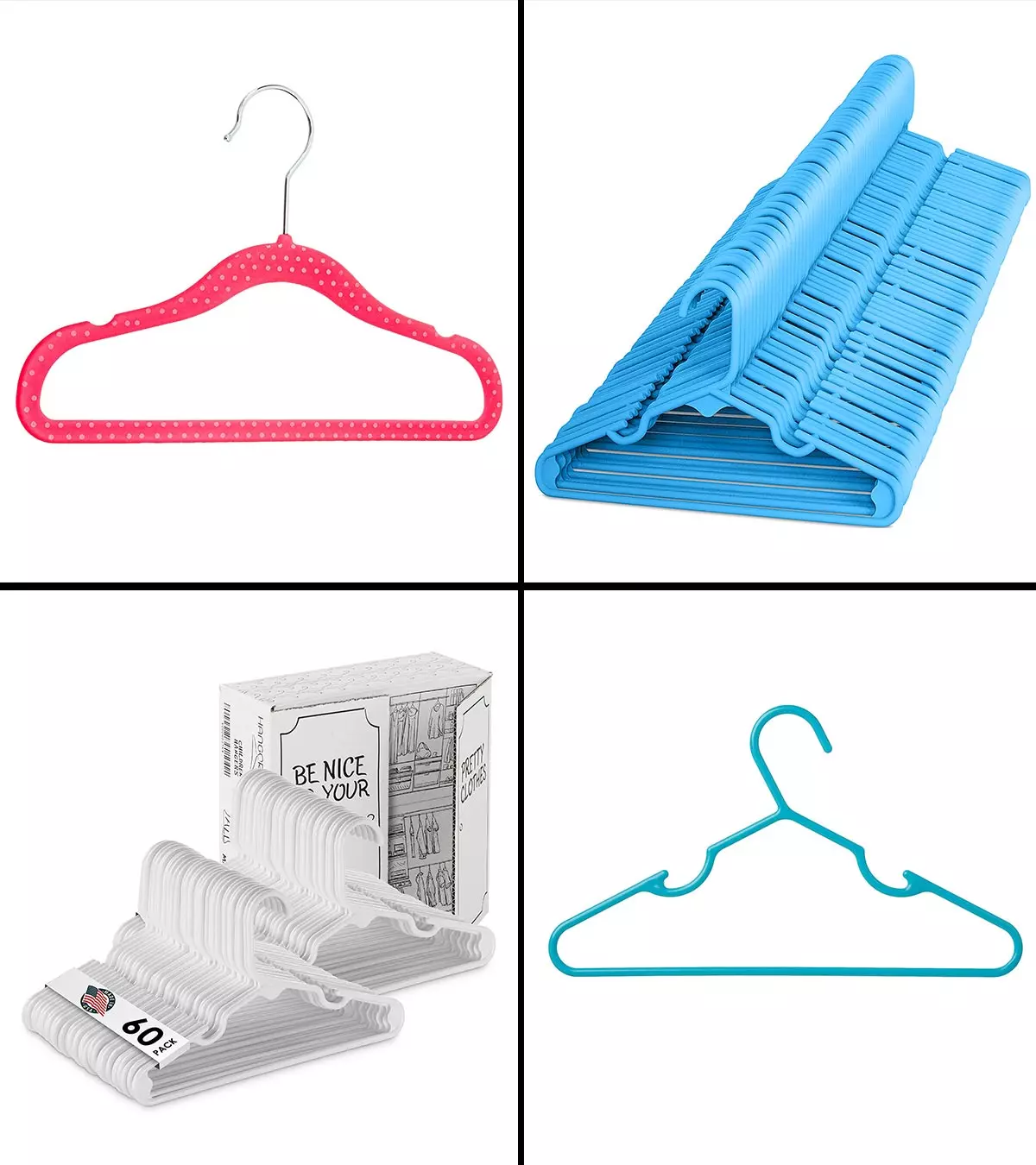 These baby clothes hangers are perfect for maximizing closet space.