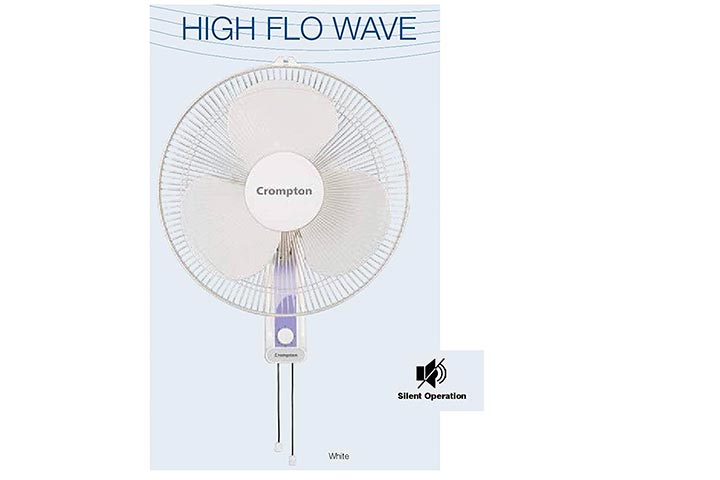 Crompton High Flo Wave Wall Mounted Fan