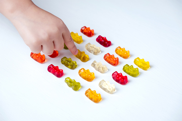 Pattern With Gummy Bears maths activity for kids