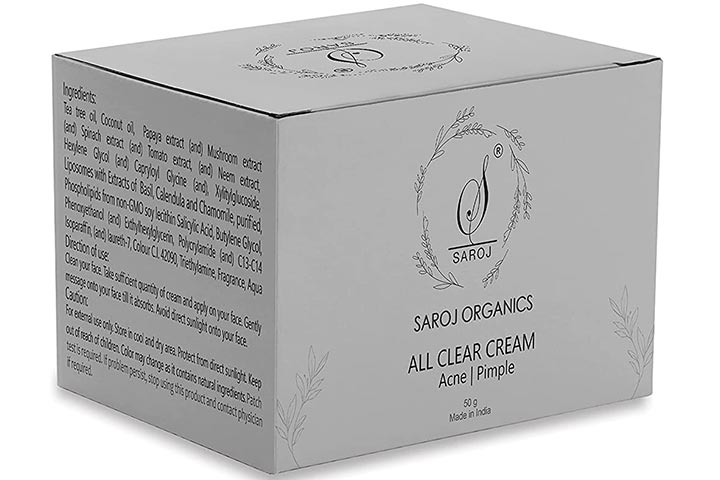 Saroj Organics All Clear Cream
