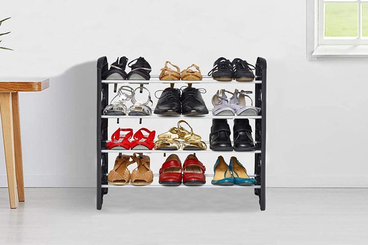 Looknsnap 4 Shelves Shoe Rack