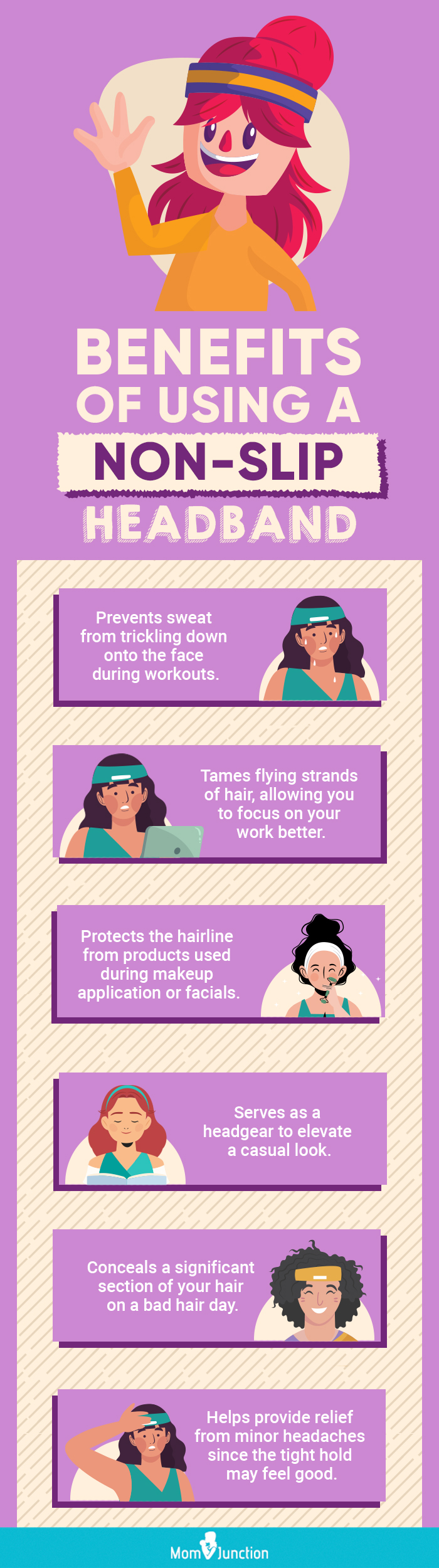 Benefits Of Using A Non-Slip Headband (infographic)