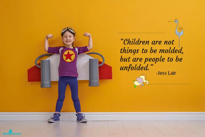 Children are not things to be molded, quote about kids growing up