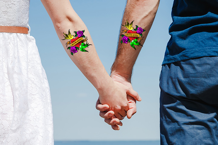 Boyfriend with Tattoos and Stylish Girlfriend Stock Photo - Image of  handsome, togetherness: 127760426