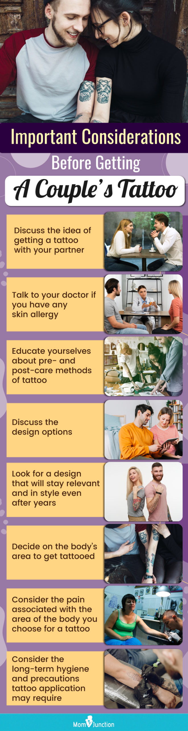important considerations before getting a couples tattoo (infographic)