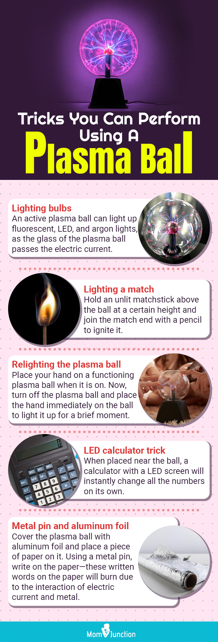 6 inch Plasma Ball Touch & Sound Sensitive Plasma Globe Extra Large Science  Learning Toy Nebula Thunder Lightning for Kids Bedroom Decorative Lamp