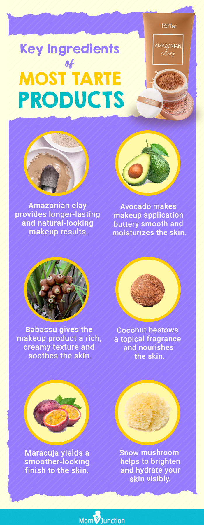 Key Ingredients In Most Tarte Products (infographic)