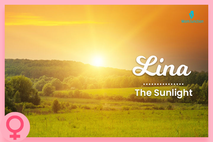 Lina, a name meaning sunlight