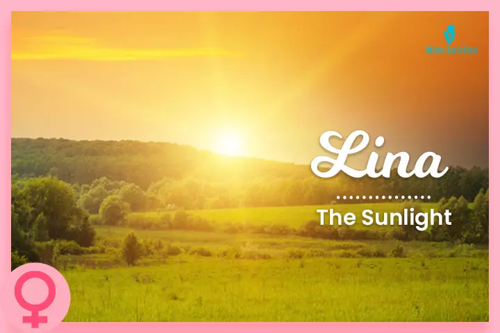 Lina, a name meaning sunlight
