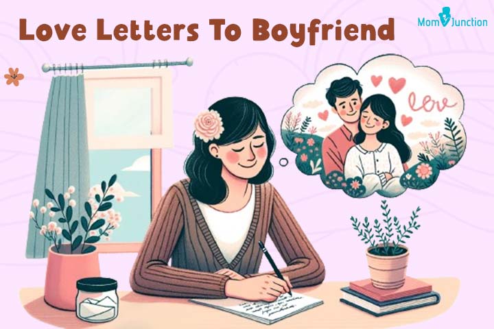 Letter to boyfriend, expressing love