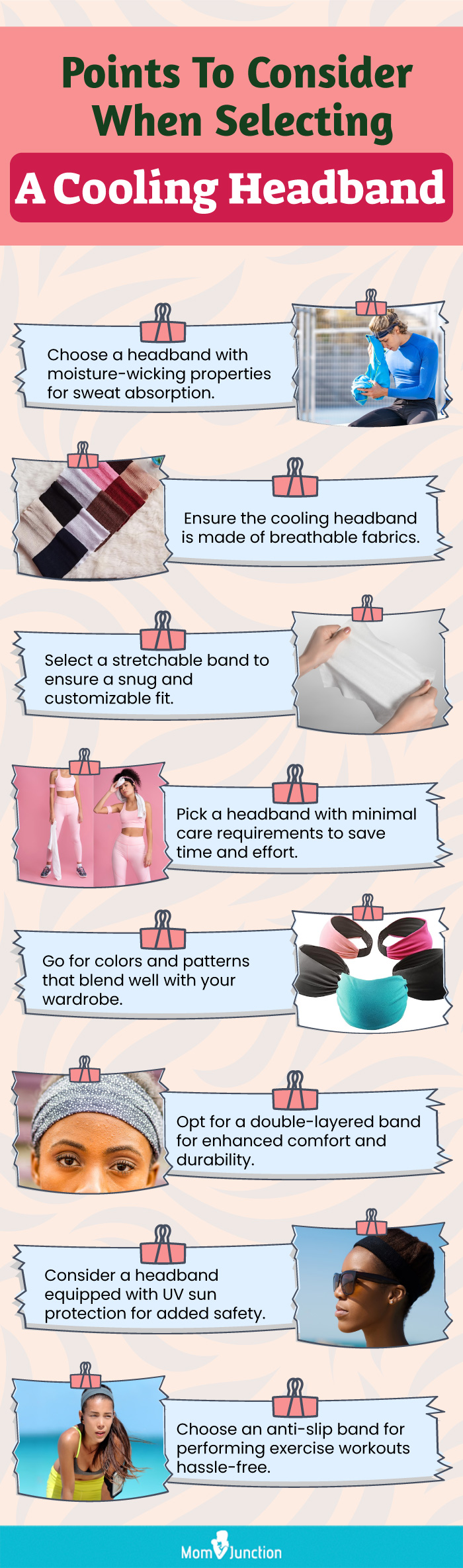 Points To Consider When Selecting a Cooling Headband (infographic)