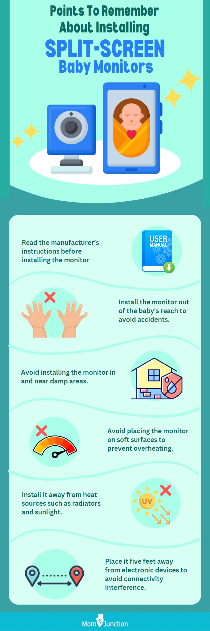 Points To Remember About Installing Split-Screen Baby Monitors(infographic)
