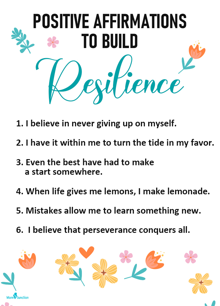 Positive affirmations for kids to build resilience