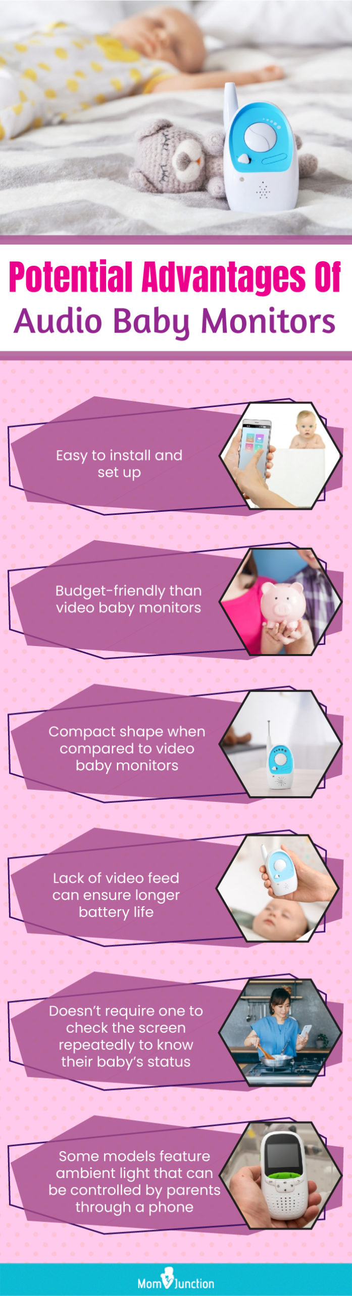 Potential Advantages Of Audio Baby Monitors For Babies (infographic)