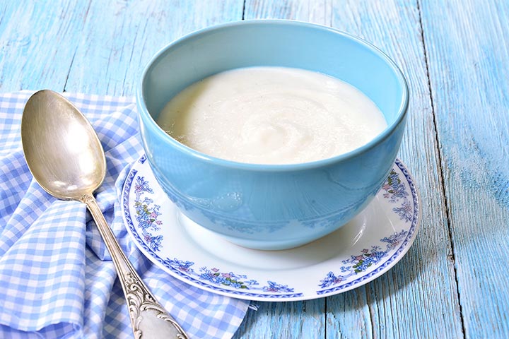 Semolina porridge for babies older than 7 months