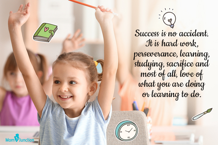 School quotes for kids on ways to succeed