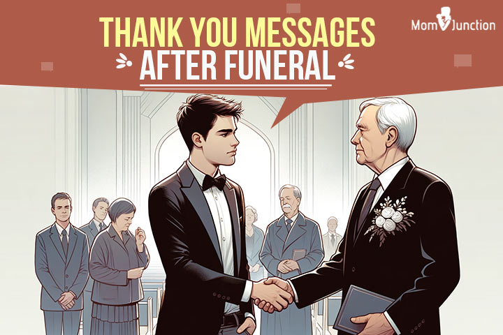 Heartfelt thank you message after funeral