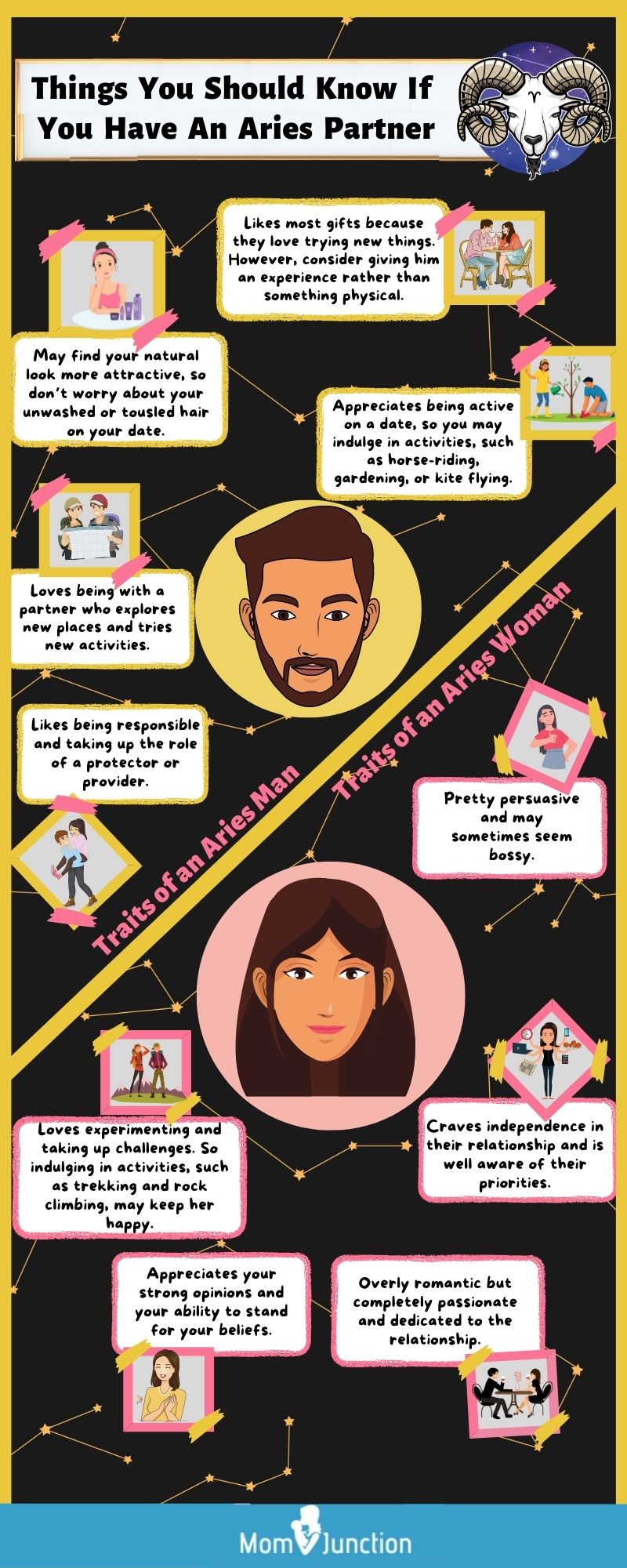 things you should know if you have an aries partner [infographic]