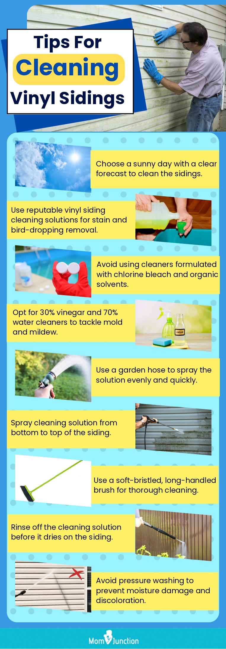 Tips For Cleaning Vinyl Sidings (infographic)