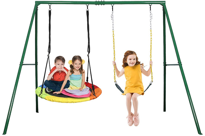 plastic swing playsets for older kids