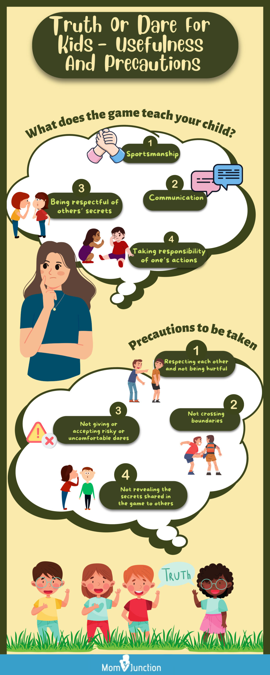 truth or dare for kids (infographic)