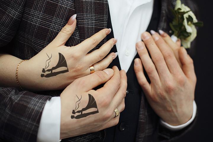 King & Queen - King & Queen Temporary Tattoos | Momentary Ink