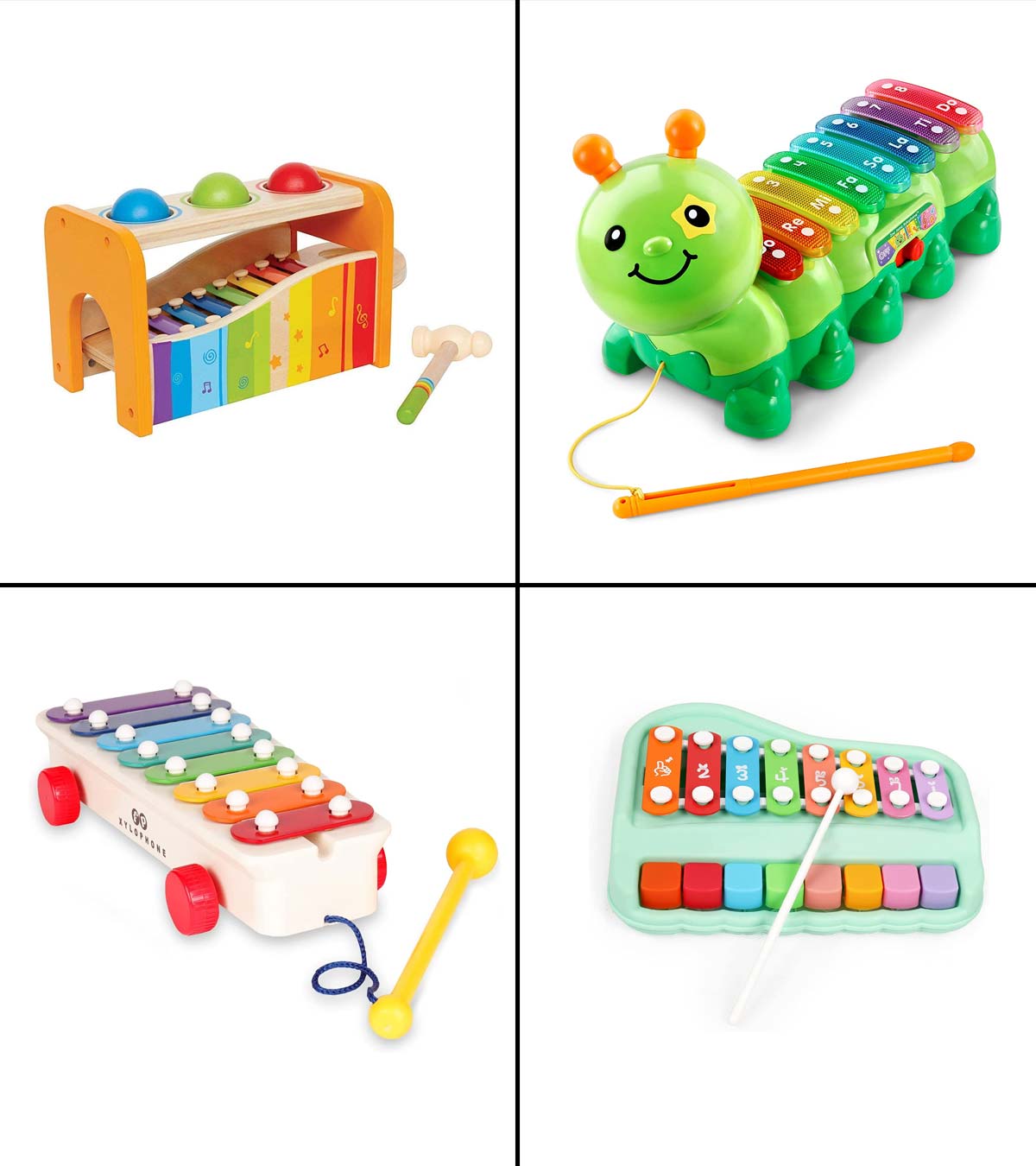 Kids,Baby Colourful Music Xylophone With Mallet,Learn Colour,Shape,Music 