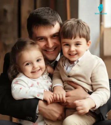 A couple playing with their nephew